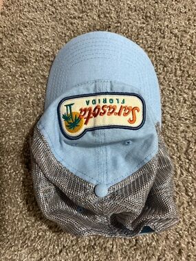 Fahrenheit Light Blue and Gray Kids Mesh-Back Hat with Sarasota Patch